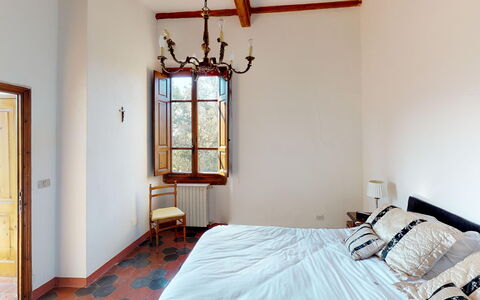 Villa La Cicogna Tuscany: Furniture, Window, Building, Comfort, Wood, House, Textile, Lighting, Interior Design, Architecture