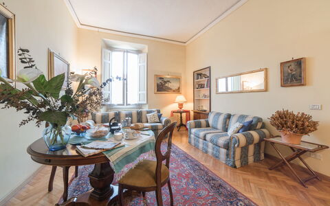 Duomo Suite: Table, Picture Frame, Furniture, Property, Plant, Window, Azure, Couch, Wood, Interior Design