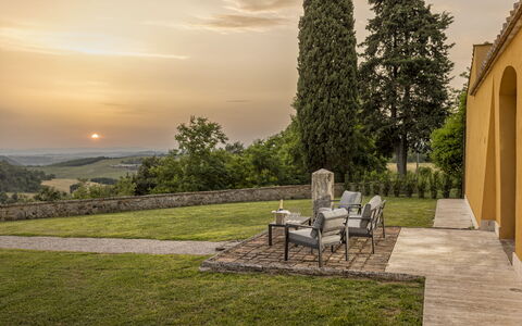 Villa Pianoia: Cloud, Plant, Sky, Furniture, Chair, Land Lot, Sunlight, Natural Landscape, Tree, Outdoor Furniture