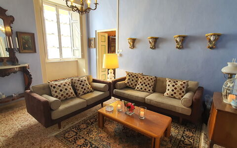 Residenza Otello: Brown, Table, Picture Frame, Couch, Furniture, Property, Plant, Wood, Yellow, Interior Design