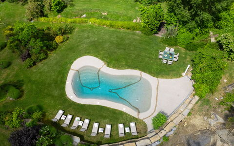 Villa Torre Delle Rose - Firenzuola, Private Pool,: Plant, Property, Green, Natural Landscape, Land Lot, Vegetation, Swimming Pool, Urban Design, Grass, Biome