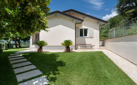 Luxury Green Marignana Villa, Versilia, Pool, Ac,: Plant, Building, Property, Sky, Tree, Land Lot, Cloud, House, Window, Cottage