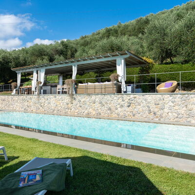 Luxury Green Marignana Villa, Versilia, Pool, Ac,: Sky, Cloud, Plant, Tree, Shade, Swimming Pool, Grass, Leisure, Urban Design, Recreation