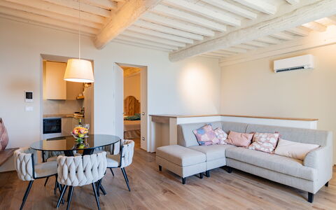 Casa Novecento: Table, Furniture, Property, Couch, Wood, Picture Frame, Interior Design, Lighting, Flooring, Floor