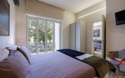 Betty Florence Charming Modern Apartment Near Piaz: Furniture, Property, Building, Comfort, Azure, Wood, Textile, Bed Frame, Shade, Interior Design