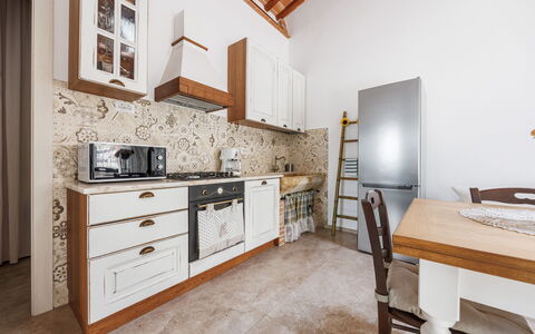 Anilde, Holiday Home with Pool, Wifi, Tuscany: Cabinetry, Countertop, Furniture, Building, Drawer, Wood, Chest Of Drawers, Kitchen, Architecture, Interior Design