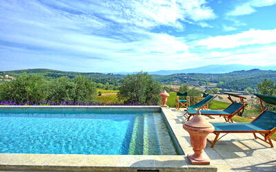 Villa Cona: Water, Cloud, Sky, Plant, Swimming Pool, Blue, Azure, Outdoor Furniture, Tree, Rectangle