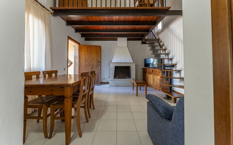 Argentario Giannella Apartment- Orbetello, Toscana: Property, Furniture, Table, Building, Wood, Chair, Interior Design, Floor, Flooring, Real Estate