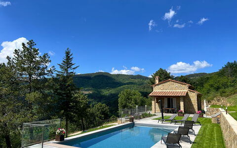 Villa Luana: Swimming Pool, Leisure, Resort, Mountain Range, Eco Hotel, Outdoor Furniture, Flagstone, Farmhouse, Estate, Landscaping