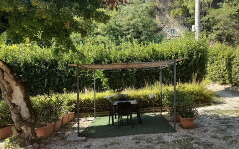 Villa Le Ripe Apartments - Gambassi Terme, Toscana: Plant, Plant Community, Natural Landscape, Tree, Shade, Land Lot, Grass, Outdoor Furniture, Shrub, Groundcover