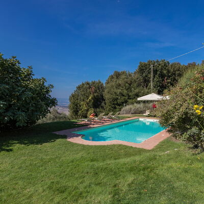 Villa Belvedere: Sky, Plant, Water, Natural Landscape, Tree, Land Lot, Swimming Pool, Shade, Grass, Landscape