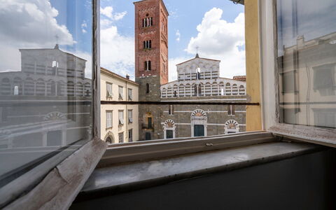 Lucca Old Town Apartment - Lucca, Toscana: Cloud, Sky, Building, Window, Wall, Urban Design, Condominium, City, Morning