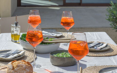 Pendolino Spereto Apartment With Pool, Montaione: Food, Table, Plant, Tableware, Furniture, Orange, Cuisine, Dishware, Chair, Ingredient