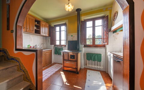 Casa Iris - Versilia, Holiday Home with Pool: Cabinetry, Property, Window, Furniture, Drawer, Wood, Home Appliance, Kitchen, Interior Design, Building