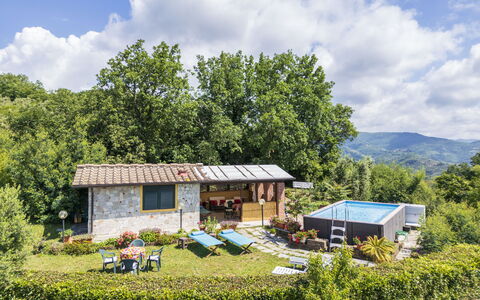 La Casa Di Elda, Holiday Home With Pool, Uzzano, T: Cloud, Sky, Plant, Property, Ecoregion, Natural Landscape, Nature, Building, Natural Environment, Land Lot