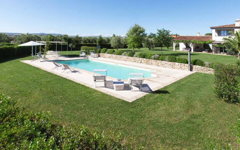 Villa Sant'andrea: Water, Sky, Plant, Swimming Pool, Land Lot, Outdoor Furniture, Tree, Shade, Leisure, Rectangle