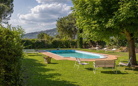 Villa Marconi: Water, Plant, Cloud, Sky, Swimming Pool, Shade, Tree, Outdoor Furniture, Chair, Table