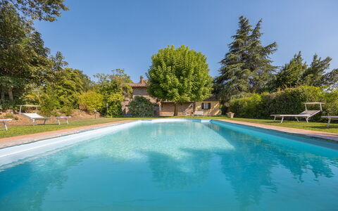Villa Marconi: Water, Plant, Sky, Water Resources, Property, Swimming Pool, Azure, Tree, Natural Landscape, Shade