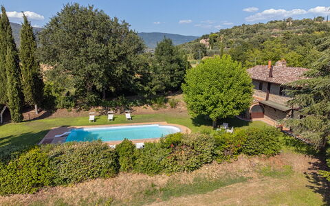 Villa Marconi: Plant, Sky, Cloud, Water, Tree, Natural Landscape, Swimming Pool, Land Lot, Vegetation, Mountain