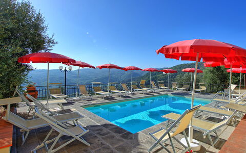 Casalta: Water, Property, Sky, Furniture, Swimming Pool, Umbrella, Azure, Shade, Outdoor Furniture, Plant