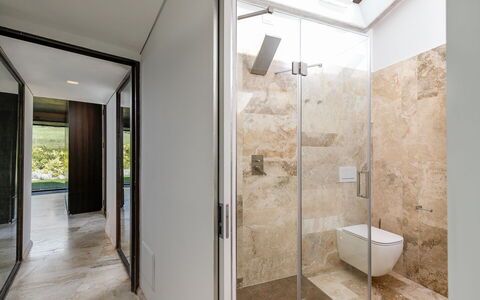 Villa Velari In Volterra With Private Pool, Ac: Building, Bathroom, Interior Design, House, Plumbing Fixture, Floor, Flooring, Composite Material, Real Estate