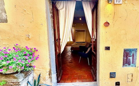 Vicolo Della Scala Rooms: Building, Plant, Window, Azure, Door, Wood, House, Paint, Houseplant, Line