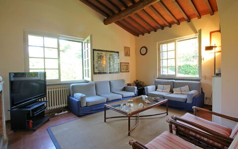 Villa Maddalena: Furniture, Couch, Property, Window, Interior Design, Wood, Architecture, Table, Studio Couch, Houseplant