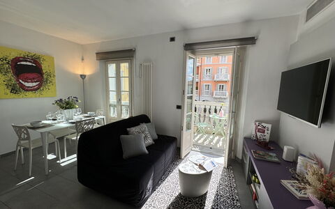 Galleria Degli Artisti: Furniture, Table, Property, Picture Frame, Couch, Window, Lighting, Living Room, Chair, Interior Design