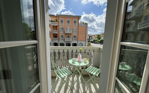 Galleria Degli Artisti: Sky, Cloud, Building, Daytime, Property, Window, Shade, Architecture, Interior Design