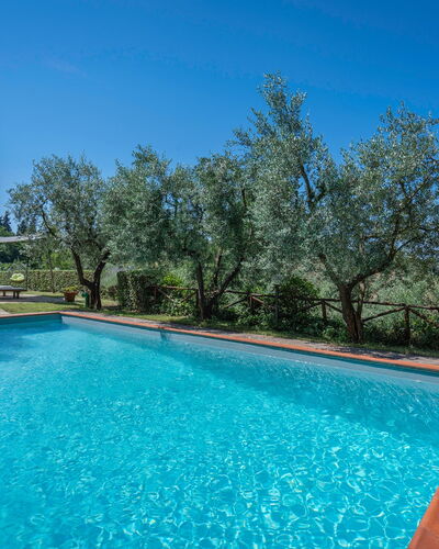 Chianti Hills Apartment, Pool, Ac: Blue, Swimming Pool, Hacienda, Shade, Backyard, Water Feature, Eco Hotel, Landscaping, Villa, Resort