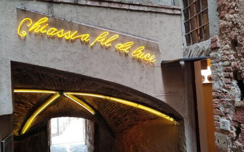 Bocelli: Architecture, Yellow, Wall, Building, Facade, Font, Brick, Brickwork, City