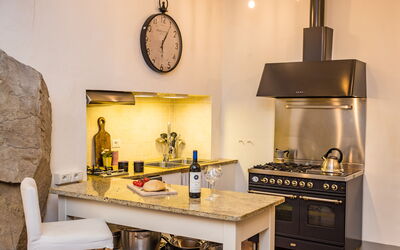 Dining room and kitchen