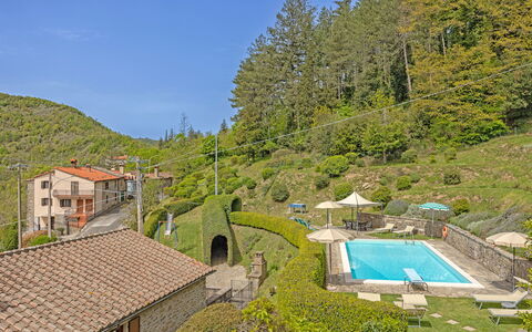 La Montana: Plant, Water, Property, Sky, Building, Swimming Pool, Tree, Vegetation, House, Urban Design