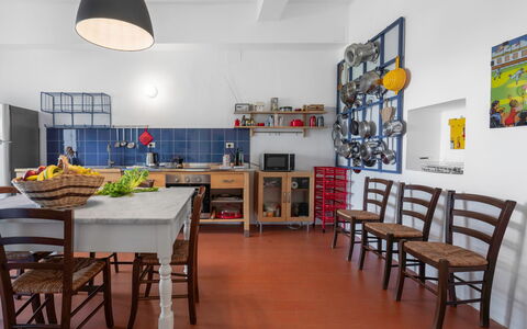 Poggetti San Luigi Country Home Follonica: Furniture, Property, Table, Interior Design, Lighting, Picture Frame, Chair, Floor, Countertop, Flooring