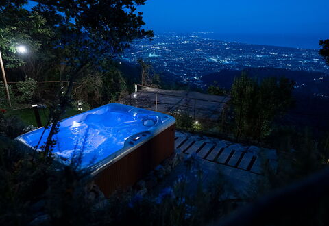 La Casa Sul Forte: Sky, Plant, Blue, Tree, Building, Swimming Pool, Shade, Landscape, Roof, Leisure