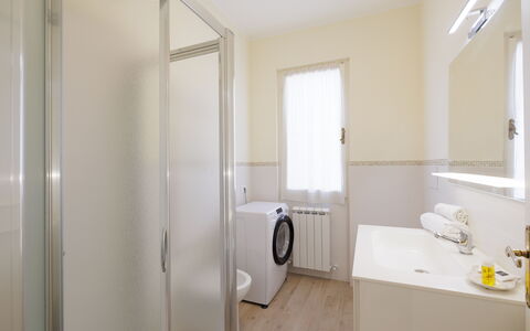 Casa Maria: Flooring, Floor, Interior Design, Room, Plumbing Fixture, Ceiling, Lighting, Home, Apartment, Plumbing