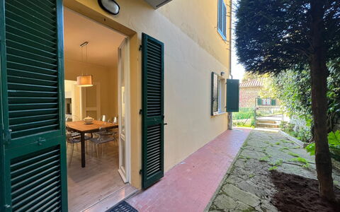 Casa Maria: Plant, Property, Daytime, Building, Window, Shade, Wood, Door, Architecture