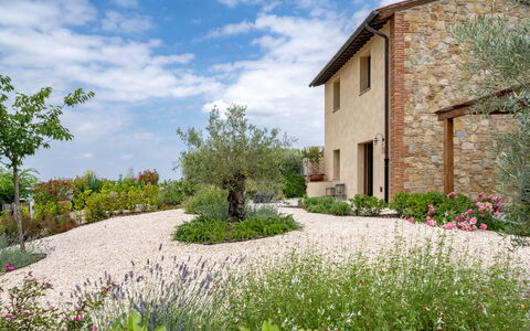 Punteriolo Spereto Family Apartment With Pool,: Flower, Shrub, Garden, Groundcover, Landscaping, Herbaceous Plant, Botanical Garden, Backyard, Yard