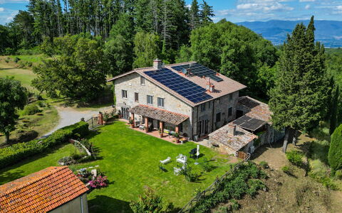 Montelucci Chianti Agrivilla: Plant, Building, Property, Window, Sky, Natural Landscape, Tree, House, Land Lot, Highland