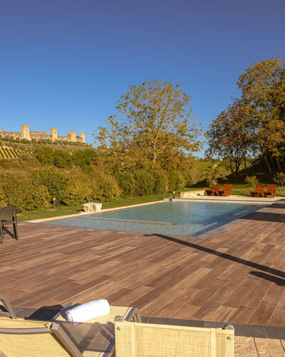 La Capanna, Borgo Campassini, Monteriggioni: Furniture, Outdoor Furniture, Garden, Chair, Outdoor Table, Eco Hotel, Shade, Swimming Pool, Sunlounger, Landscaping