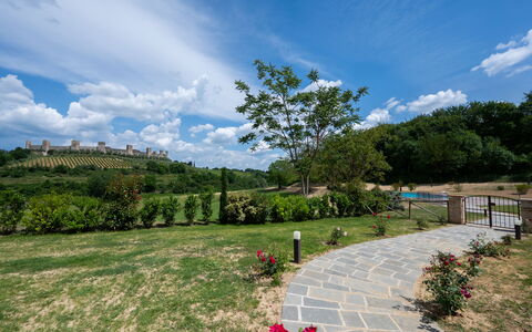 Il Borgo, Borgo Campassini, Monteriggioni: Grass, Nature, Landscape, Grassland, Shrub, Land Lot, Plain, Garden, Spring, Plantation