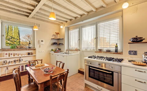 Terra Quercus: Kitchen, Interior Design, Countertop, Home, Flooring, Ceiling, Furniture, Floor, Room, Kitchen Appliance