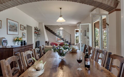 Bellaria: Furniture, Interior Design, Wood, Flooring, Table, Ceiling, Kitchen & Dining Room Table, Chair, Dining Room, Floor