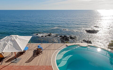 Villa Baia al Mare: Blue, Water, Body Of Water, Swimming Pool, Sea, Outdoor Furniture, Coastal And Oceanic Landforms, Resort, Coast, Ocean