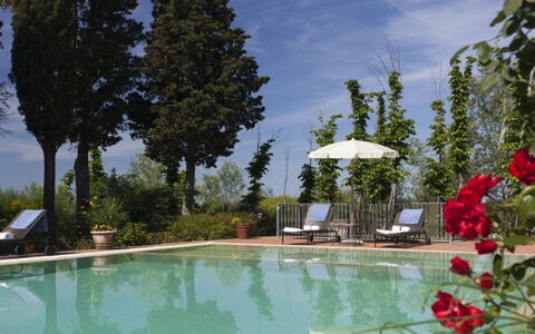 Villa Santa Virginia: Swimming Pool, Outdoor Furniture, Resort, Eco Hotel, Umbrella, Sunlounger, Chair, Hacienda, Shade, Estate