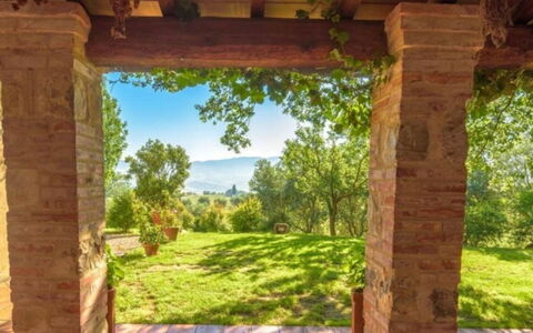 Podere Contignano: Natural Landscape, Land Lot, Garden, Meadow, Landscaping, Lawn, Brick, Column, Plantation, Backyard