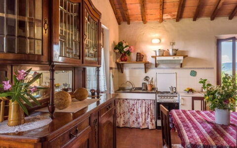 Podere del Mezzadro: Furniture, Wood, Interior Design, Flooring, Table, Home, Cabinetry, Kitchen & Dining Room Table, Room, Kitchen