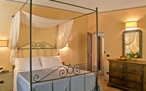 Villa Asia: Furniture, Interior Design, Bed, Wall, Bedroom, Floor, Flooring, Ceiling, Room, Bedding