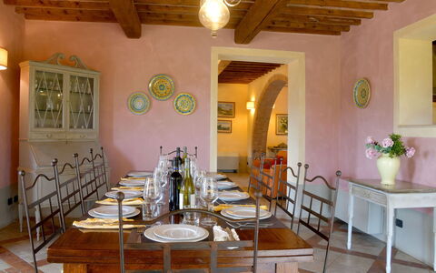 Villa Asia: Furniture, Interior Design, Table, Flooring, Chair, Dining Room, Ceiling, Floor, Room, Kitchen & Dining Room Table