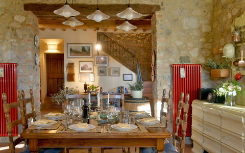 Villa Anima: Furniture, Interior Design, Table, Wall, Wood, Chair, Flooring, Lighting, Room, Dining Room